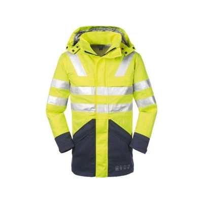 Multinorm-Warnschutz-Jacke EDMONTON 3510, warngelb/marineblau Größe L
