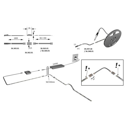 Produktbild von FORMAT - MB-LED-Anbauleuchte,Versa up&do 2x80,individuell kürzbar,ww, 10000mm, 