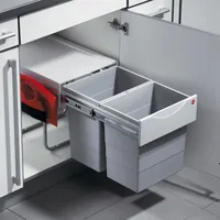 Produktbild von FORMAT - Einbauabfallsammler, Raumspar-Tandem H, 364122,KB 400, 40l, KF, hellgr