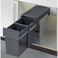 Produktbild von FORMAT - Einbauabfallsammler, Tandem, 366610,KB 300, 30l, KF, graphitgrau