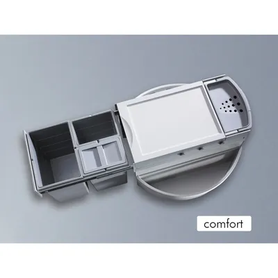 Produktbild von Hailo - Einbauabfallsammler, Rondo Comfort, 3646231,KB 900, 40l, KF, hellgrau