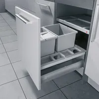 Produktbild von Hailo - Einbauabfallsammler, Seperato-K, 3620511,KB 500, 34l, KF, hellgrau