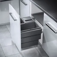 Produktbild von Hailo - Einbauabfallsammler, Cargo Synchro, 3608631,KB 600, 54l, KF, dunkelgrau