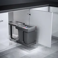 Produktbild von Hailo - Einbauabfallsammler, Solo, 3636001,KB 400, 20l, KF, Slate-grey