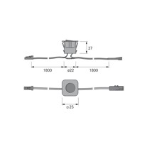 Produktbild von HALEMEIER - Möbeleinbau-Wippschalter, max. 36W, 12 Volt DC