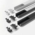 FORMAT Möbelkanten-Einbauprofil,L 3000mm, ChannelLine B, schwarz, Abd. opal Produktbild img2 S