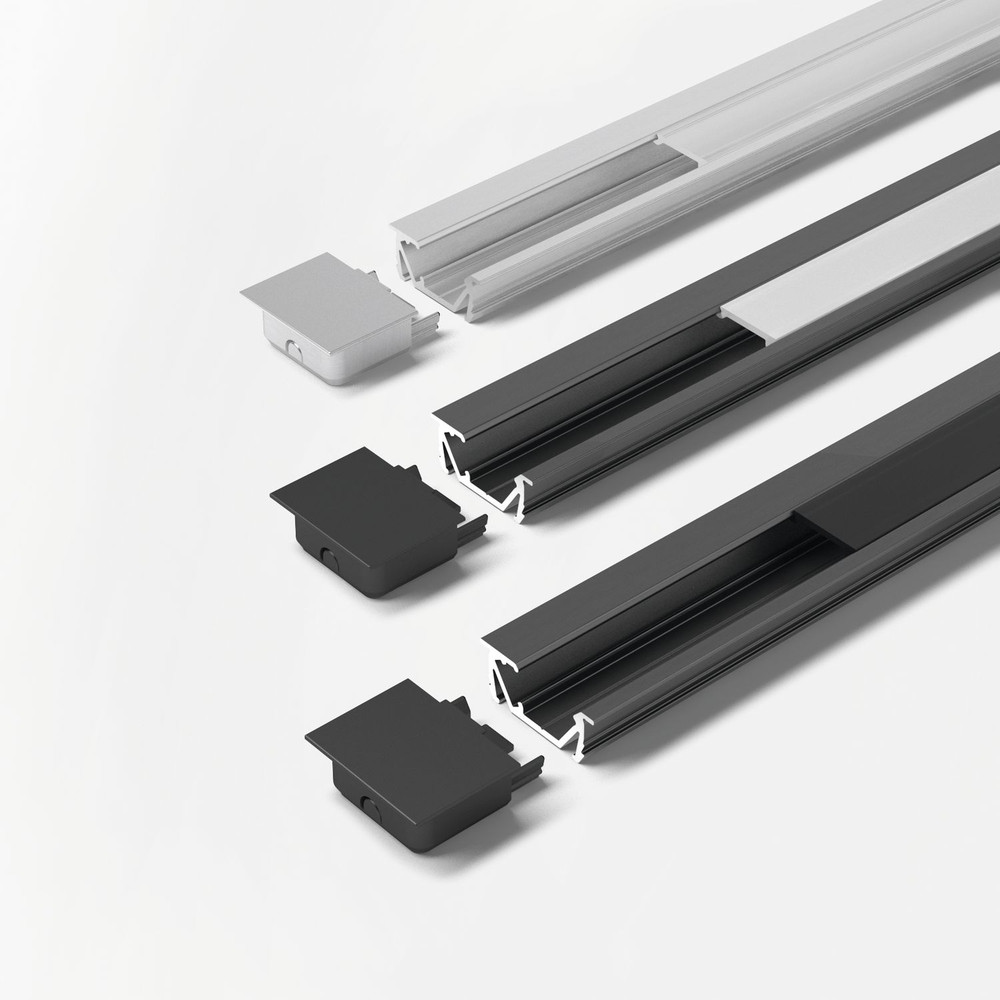 FORMAT Möbel-Einbauprofil,L 3000mm, ChannelLine G2, silberfarbig, Abd. opal Produktbild img2 L