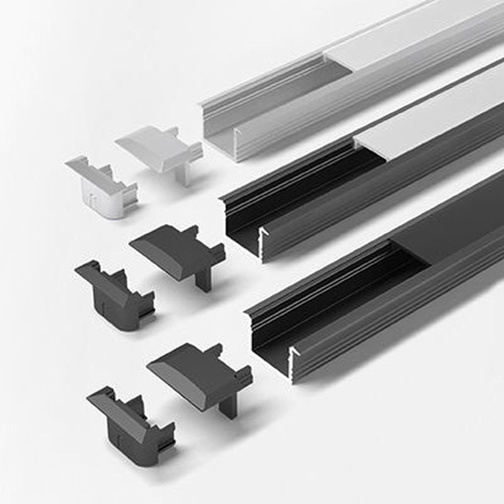 FORMAT Möbelkanten-Einbauprofil,L 3000mm, ChannelLine B, schwarz, Abd. opal Produktbild img3 L