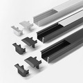 FORMAT Möbelkanten-Einbauprofil,L 3000mm, ChannelLine B, schwarz, Abd. opal Produktbild img3 S