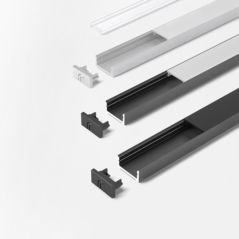 FORMAT Möbel-Einbauprofil,L 3000mm, ChannelLine D, silberfarbig, Abd. opal Produktbild img1 L