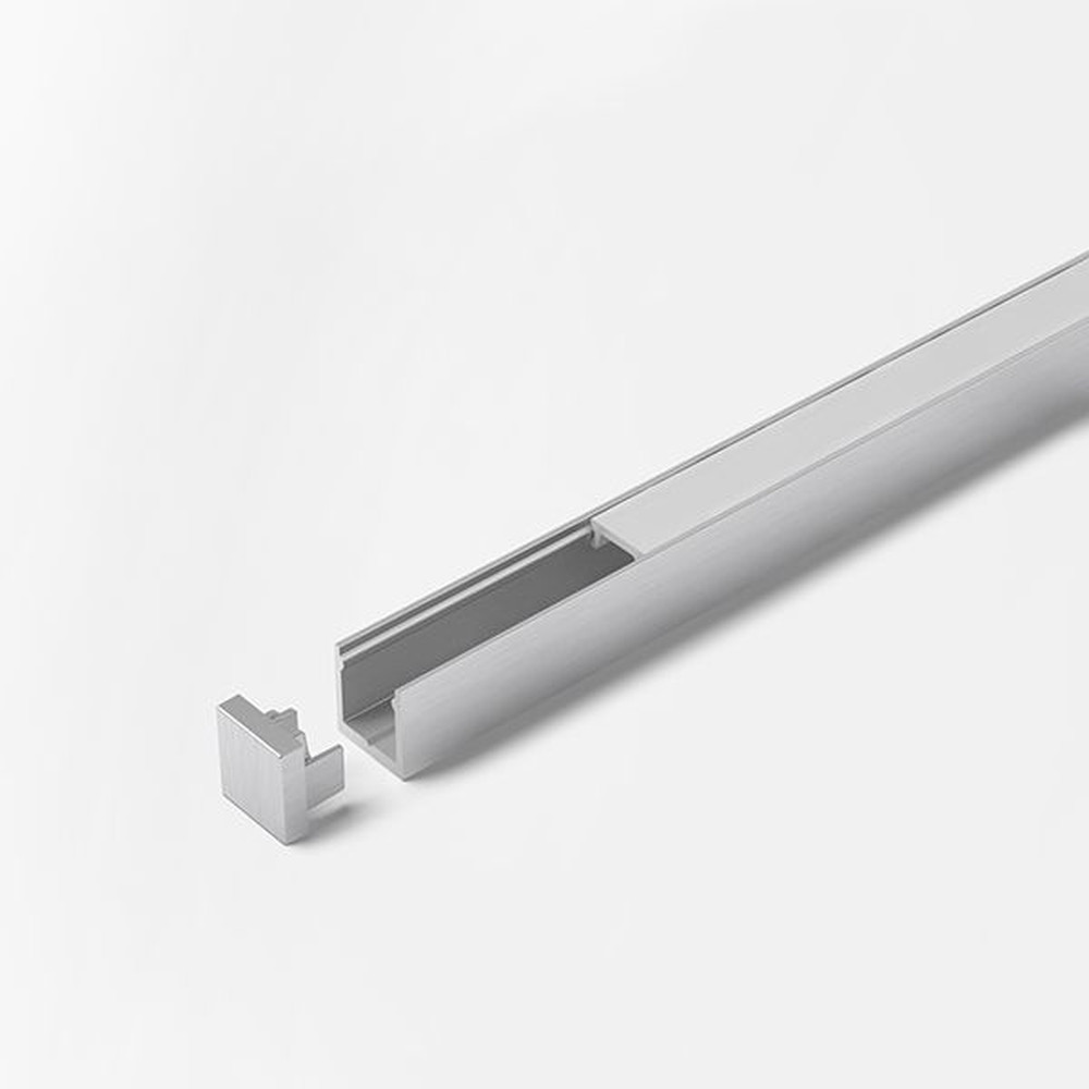 FORMAT Möbelkanten-Einbauprofil,L 2000mm, ChannelLine I3, silberfarbig, Abd. opal Produktbild img1 L