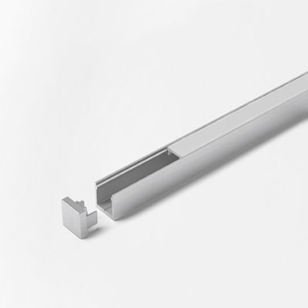 FORMAT Möbelkanten-Einbauprofil,L 2000mm, ChannelLine I3, silberfarbig, Abd. opal Produktbild img3 L
