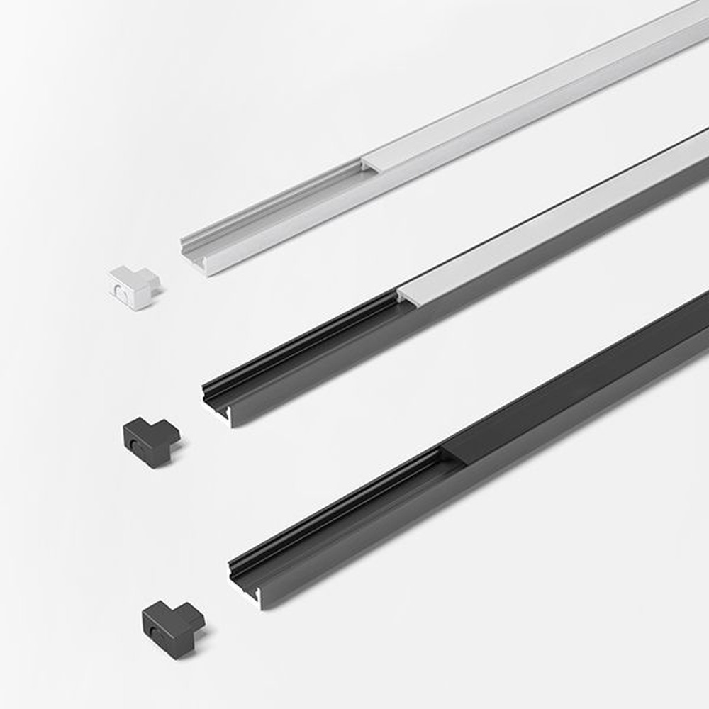 FORMAT Möbel-Einbauprofil,L 3000mm, ChannelLine I, schwarz, Abd. opal Produktbild img1 L