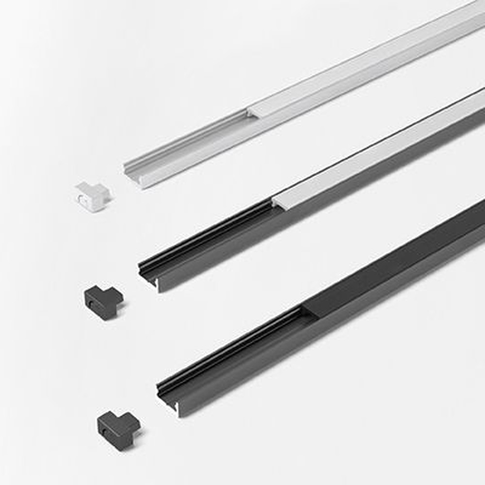 FORMAT Möbel-Einbauprofil,L 3000mm, ChannelLine I, schwarz, Abd. opal Produktbild img3 L