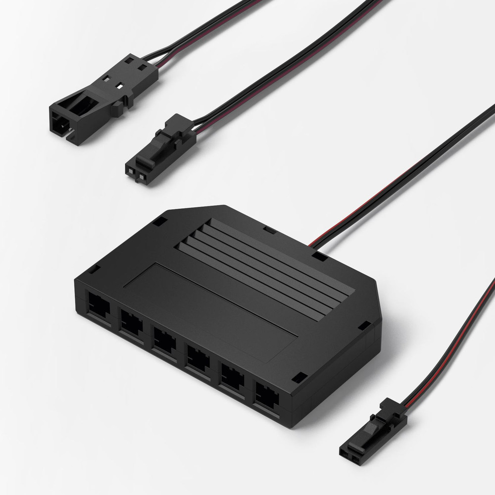 FORMAT LED-Verteiler, 2-fach, M1, schwarz,Länge 450mm, max. 36W, 12 Volt DC Produktbild img4 L