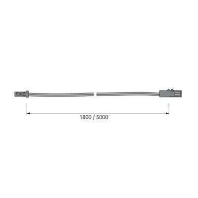 Produktbild von HALEMEIER - LED-Verlängerungsleitung,Länge 5000mm, max. 36W, 12 Volt DC