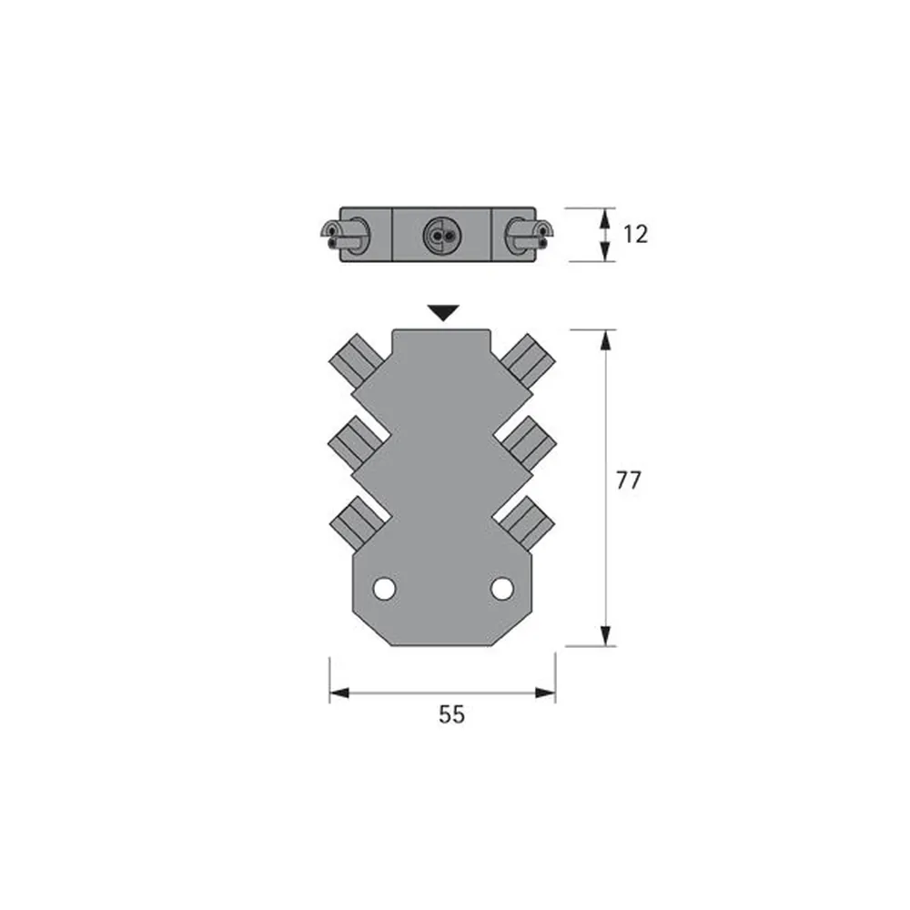 HALEMEIER LED-Verteiler, 6-fach,Länge 77mm, 192W, 24 Volt DC Produktbild img6 L