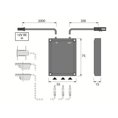 Produktbild von HALEMEIER - Schaltsystem-PIR-Sensor, MultiSwitch,Ø 35mm,Höhe 14,5mm