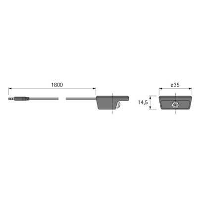 Produktbild von HALEMEIER - Schaltsystem-PIR-Sensor, MultiSwitch,Ø 35mm,Höhe 14,5mm