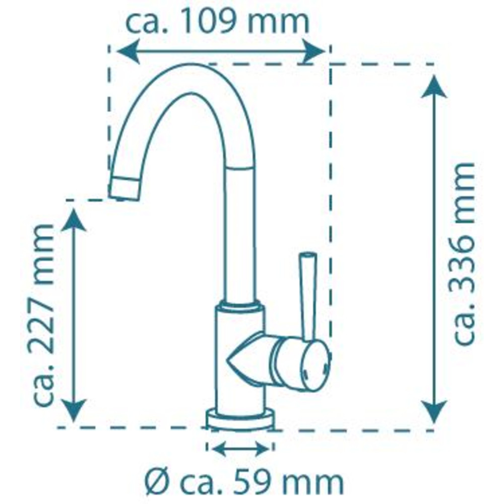 FORMAT Spültischarmatur HD CORNWALL Edelstahloptik Produktbild img5 L