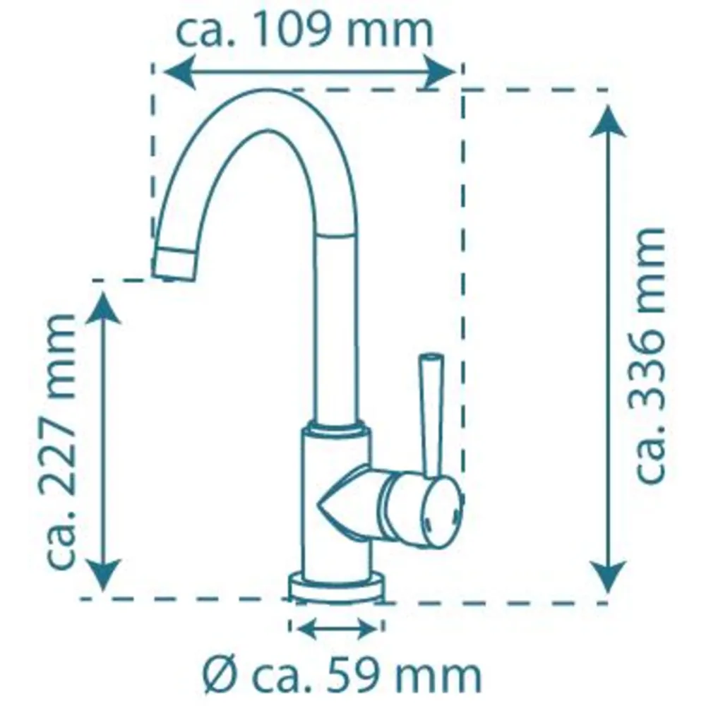 FORMAT Spültischarmatur HD CORNWALL Edelstahloptik Produktbild img5 L