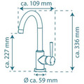 FORMAT Spültischarmatur HD CORNWALL Edelstahloptik Produktbild img5 S