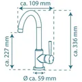 FORMAT Spültischarmatur HD CORNWALL Edelstahloptik Produktbild img5 S