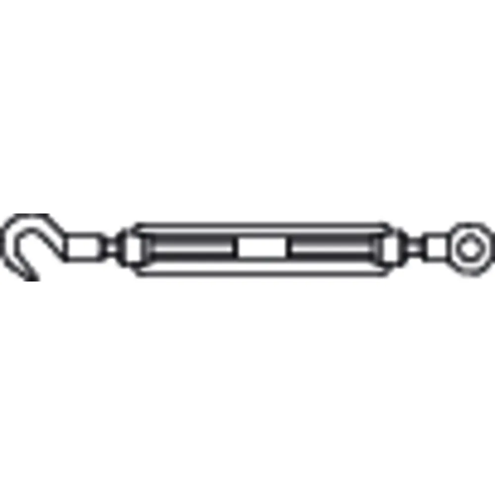 E-NORMpro Spannschlösser geschmiedet, offen DIN 1480 3.6 geschm. galZn SP H/Ö M12 Produktbild img1 L