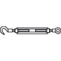 E-NORMpro Spannschlösser geschmiedet, offen DIN 1480 3.6 geschm. galZn SP H/Ö M12 Produktbild img1 S