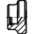 DIN 6311 Stahl Form S Druckstücke, mit Sprengring, Standard Produktbild img1 S