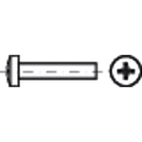 E-NORMpro Linsenschraube, DIN 7985, A2 Edelstahl Produktbild