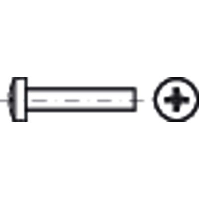 Produktbild von E-NORMpro - Linsenschraube mit Kreuzschlitz DIN 7985-H Edelstahl A2 M 6 x 40