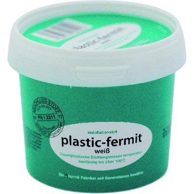 Produktbild von fermit - Dichtungsmasse plastik-, weiß, 1/2kg-Dose