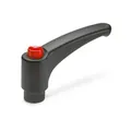 Produktbild von Ganter Norm® - Verstellbare Klemmhebel, Kunststoff, Gewindebuchse Messing, mit 