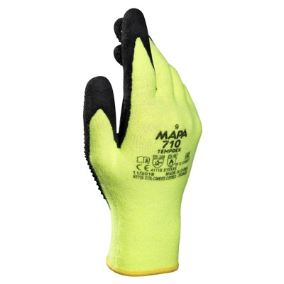 Produktbild von MAPA® - Handschuh TEMP-DEX 710, gelb/schwarz, Größe 11