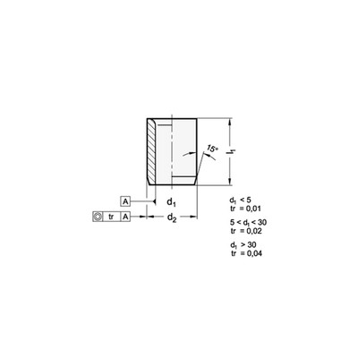 Produktbild von Ganter Norm® - Positionierbuchsen, Bohrbuchsen, Stahl, ohne Bund (179-B16,5-28-