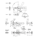 Produktbild von Ganter Norm® - Schnellspanner horizontal, Stahl, Spannhebel horizontal, mit waa