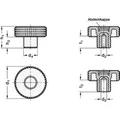 Produktbild von Ganter Norm® - Kordelgriffe, Kunststoff, Abdeckkappe farbig (534-40-B6-SW-DOR)