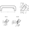 Produktbild von Ganter Norm® - Schräge Bügelgriffe, Aluminium (565.2-26-160-B-EL)