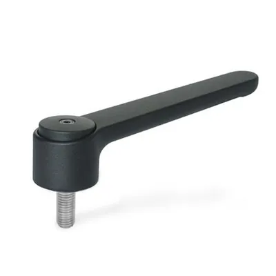 Produktbild von Ganter Norm® - Verstellbare Flachspannhebel, Zink-Druckguss, Schraube Edelstahl