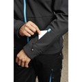 Produktbild von FORTIS AS - Softshell-Jacke 24, schwarz/türkis, Größe S