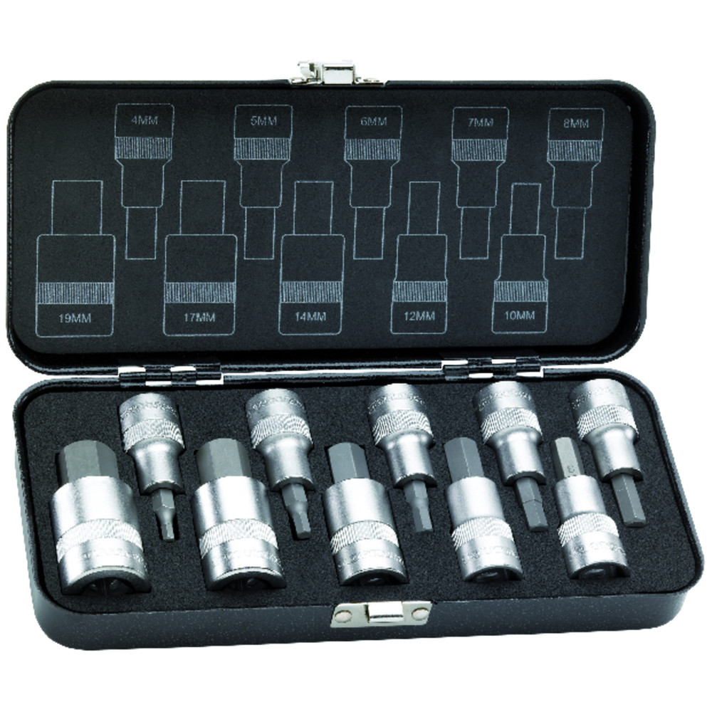 FORMAT Schraubendrehereinsatz-Satz 1/2" Innensechskant 4-19mm Produktbild img1 L