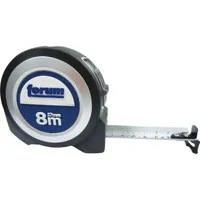 forum Taschenbandmaß, Kunststoff, vollgummiert, Stahlband, weiß, beschichtet Produktbild