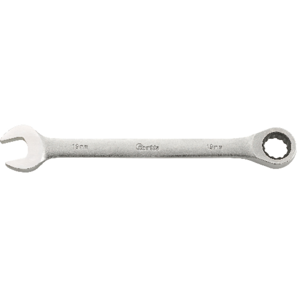 FORTIS Maulschlüssel mit Ringratsche 19mm gerade Produktbild img1 L