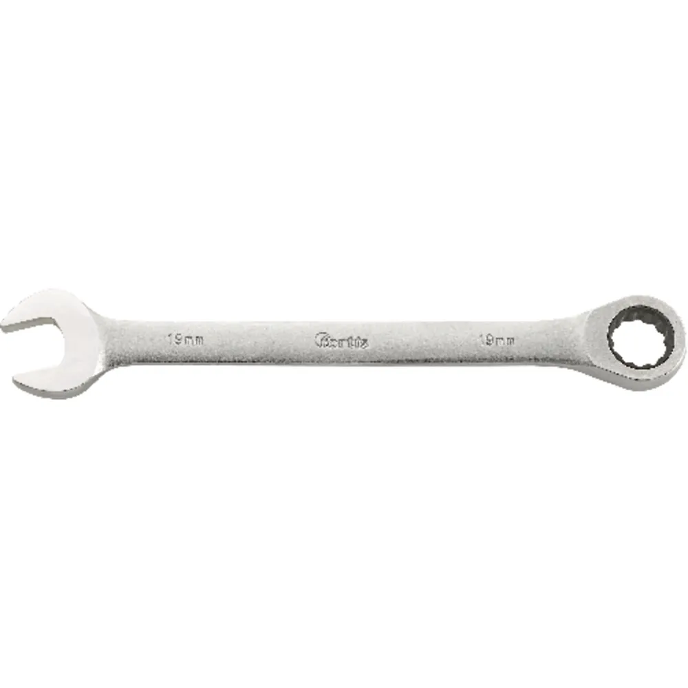 FORTIS Maulschlüssel mit Ringratsche 19mm gerade Produktbild img1 L