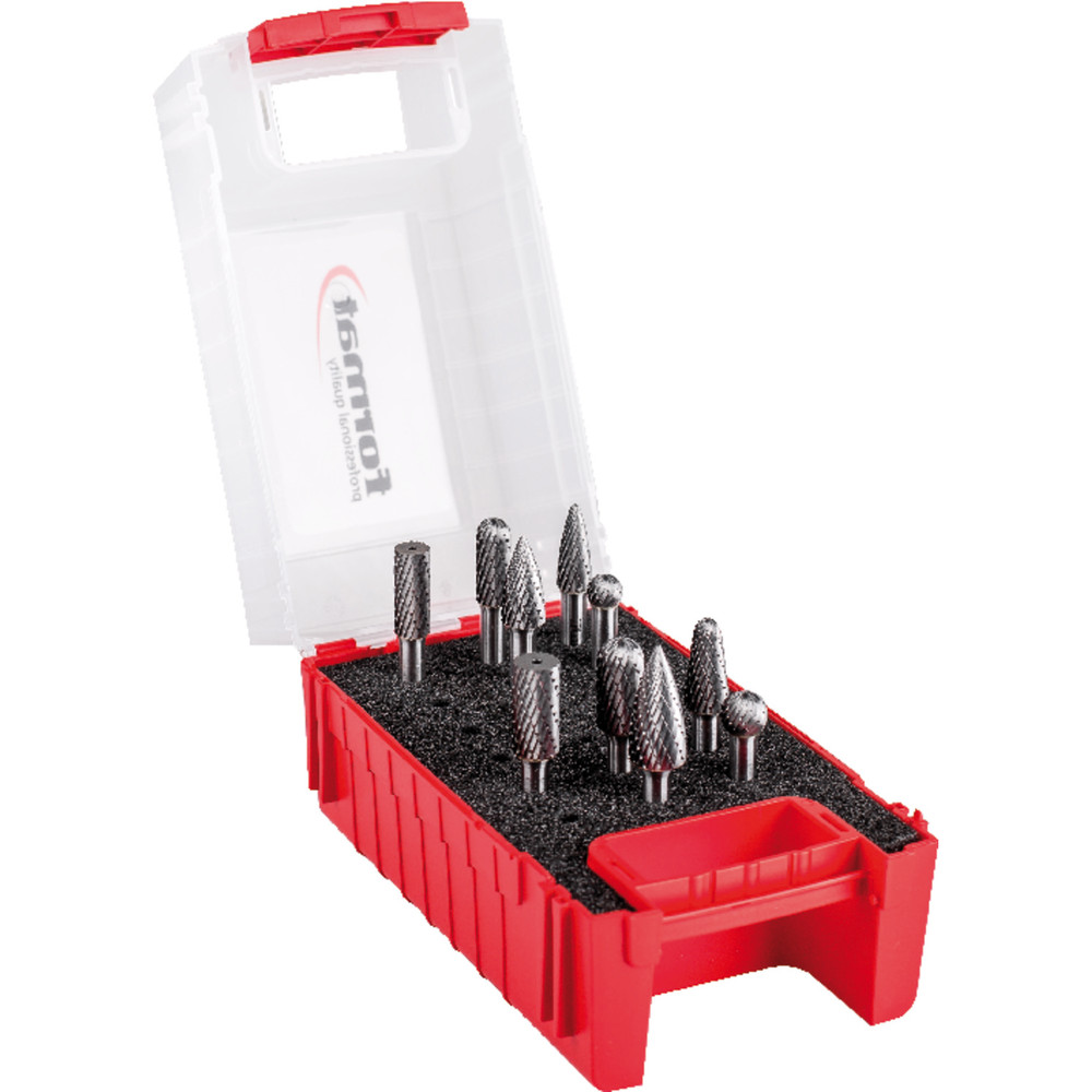 FORMAT Frässtift-Satz HM C Schaft-ø6mm 10-teilig Produktbild img1 L