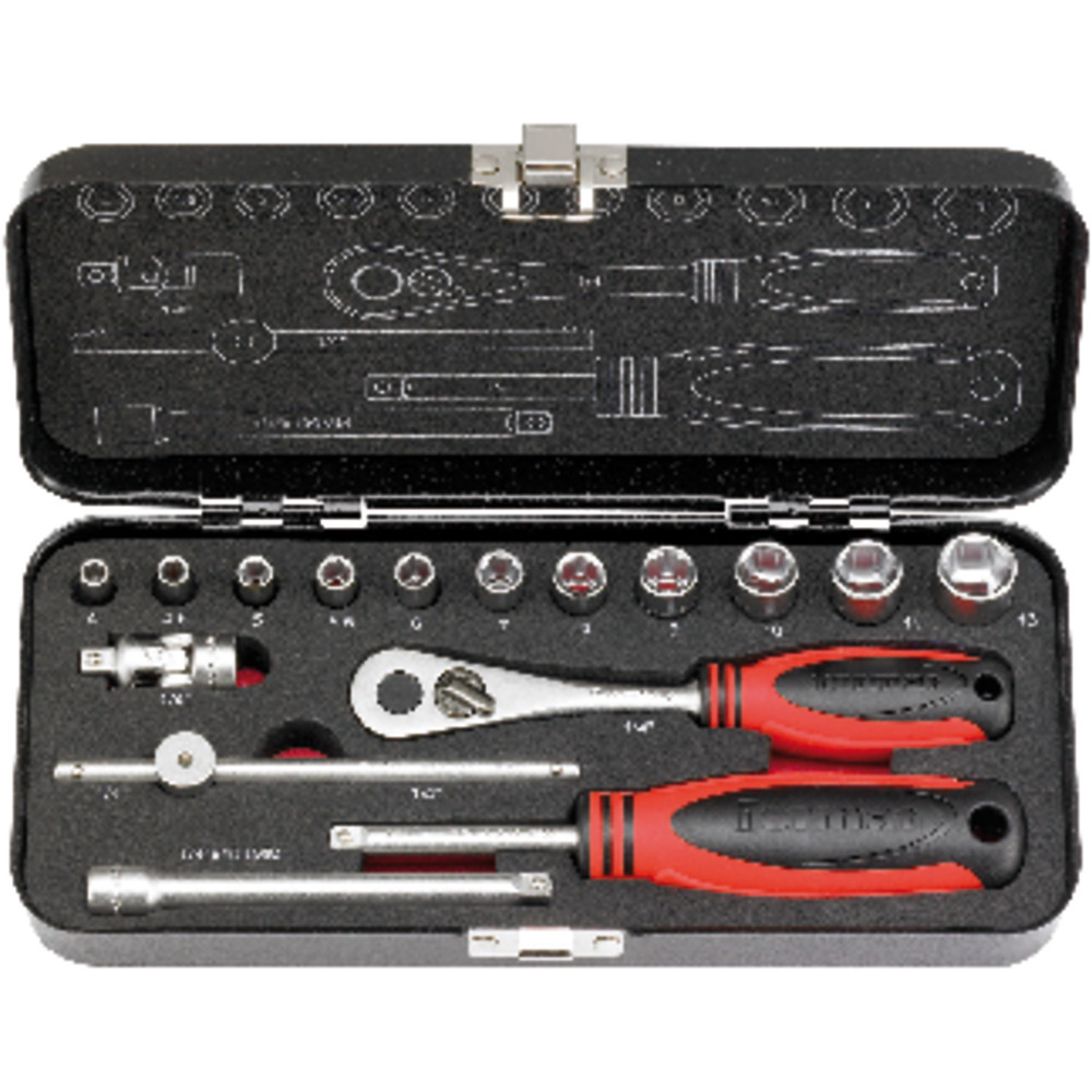 FORMAT Steckschlüssel-Satz 1/4" 16-teilig Produktbild img1 L