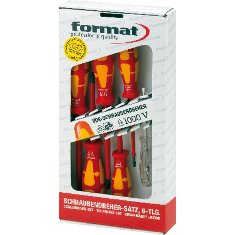 FORMAT VDE-Schraubendreher-Satz, Schlitz,PH/PZ Produktbild img1 L