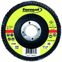 Produktbild von FORMAT - Schleifmopteller Glasgewebe gerade 125mm K120