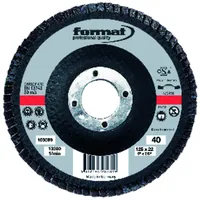 Produktbild von FORMAT - Schleifmopteller 6° gewölbt 125mm K60